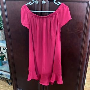 Express Wmns Dress | On or Off the Shoulder | Size: M | Red